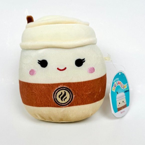 Squishmallows Other - Squishmallow Kellytoy Plush Snacks Squad Renne the Latte Coffee 5" Inch NEW NWT